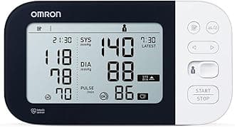 OMRON M7 Upper Arm AFiB Blood Pressure Monitor, 2 Users data, Clinically Validated Including Diabetics & Pregnancy, Large Cuff 22-42cm Automatic Smart Home BP Machine Bluetooth App, 5 Year Guarantee