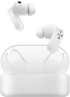 OnePlus Nord Buds 2 True Wireless in Ear Earbuds with Mic, Up to 25dB ANC 12.4mm Dynamic Titanium Drivers, Playback: Up to 36hr case, 4-Mic Design, IP55 Rating, Fast Charging Lightning White