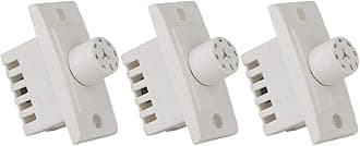 Hi-Plasst Switch Type 7-Step Fan Regulator (Pack of 3) - 1M Non-Modular Speed Controller for Ceiling Fans - 7 Speed Settings, White, 240V AC, 100W - Ideal for Home, Office (5.5x2.4cm)