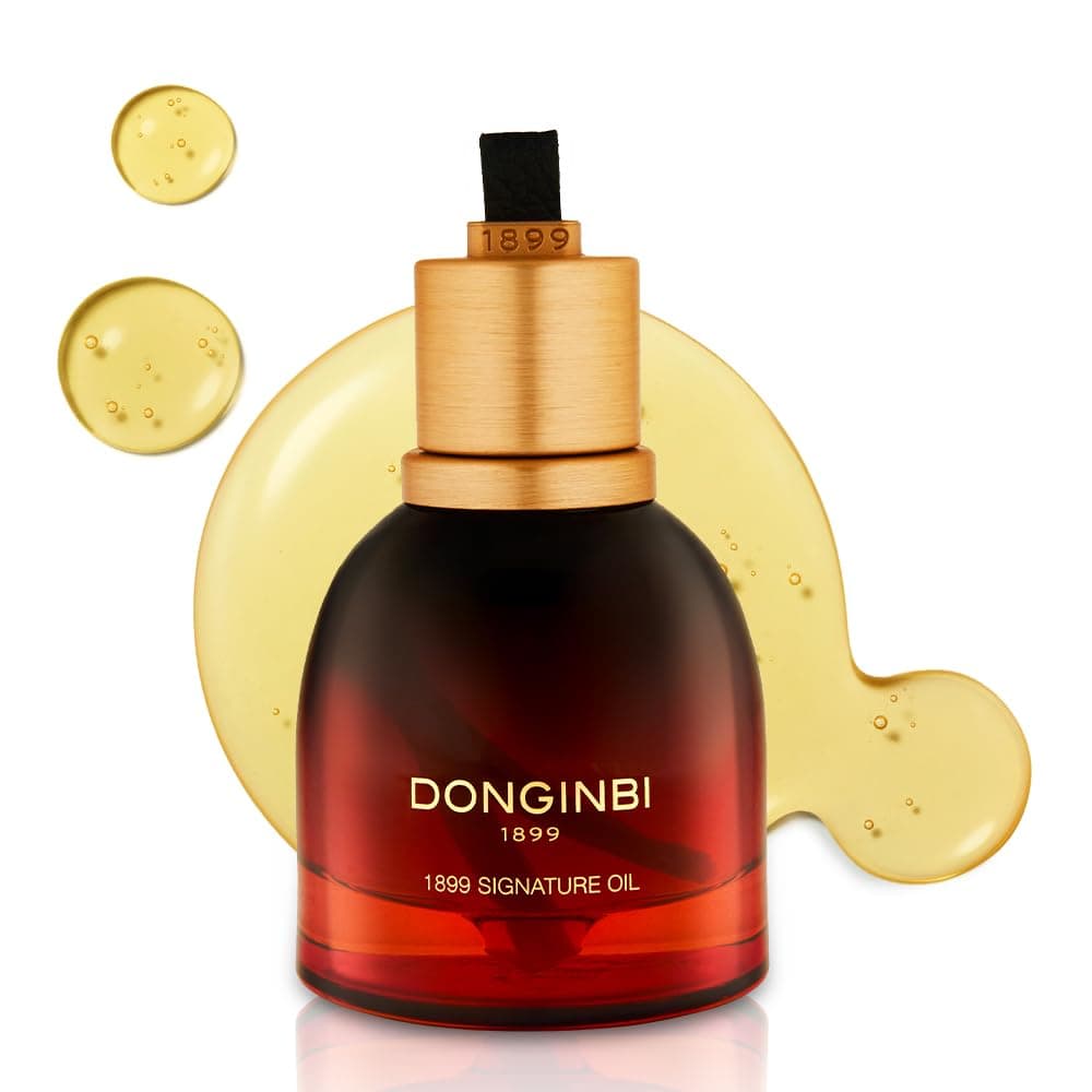 Donginbi 1899 Signature Oil - Skin Barrier Repair & Firming Face Oil for Women, Jojoba Seed Oil & Sweet Almond Oil for Sensitive Skin, Korean Red Ginseng Skin Care, 0.88 floz / 25ml