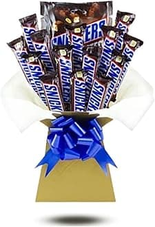 Delicious Snickers Chocolate Bouquet (Love Card)