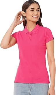 Wear Your Opinion Womens Polo Collar Neck T-Shirt Top (Design: Solid)