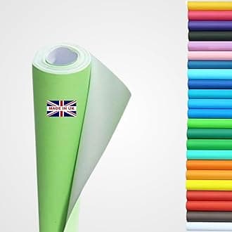 Wrapping Paper roll, Large Display Poster Paper Roll, Backing Paper 10m x 76cm - 80gsm Art, School Craft, Packing, Table Runner, Notice Boards, Drawing, Painting, Backdrop, Kraft Paper. (Light Green)
