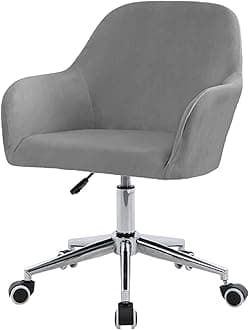 Velvet Office Chair Slipcover with Arms,Cover Chair for Vanity,Modern Office Computer Chair Protector,Stretch Wingback Dining Chair Cover Protector for Home Kitchen Living Room