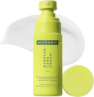 Hyphen 2% Ceramide-Peptide Complex Barrier Repair Face Moisturizer- Oily Skin | Lightweight Gel Cream, Oil-Free Hydration- Dull, Dehydrated Skin | Non-Comedogenic Non-Sticky Cream for Women, Men -50ml