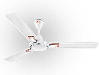1200 mm Apex Prime| 5 years warranty by Orient | 350 RPM motor speed| BEE 1 Star Rated Energy Efficient Fan| Rust-proof Aluminium blades| Decorative ring & trims| White, pack of 1