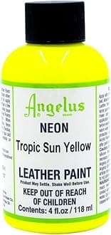 Leather Paint 4 Oz Neon Tropic Sun Yl