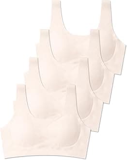 SALIA GIRL Training Bras for Girls 10-16 Sports Seamless Bra with Removable Padding Bras