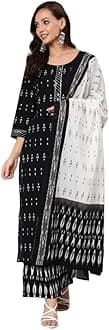 Women Kurta Palazzo Set with Dupatta | Kurti Pants Festive Traditional Dress Ready to Wear