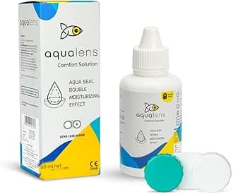Aqualens Comfort Contact Lens Solution 60ML - Pack of 1 (Lens Cases Free)