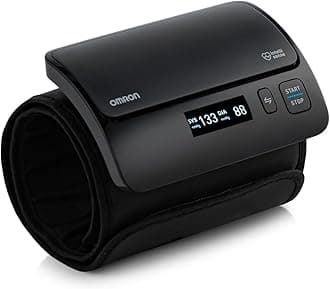 Omron Smart Elite+ HEM 7600T Tubeless 360° Accurate Arm Digital Blood Pressure Monitor With Intellisense Technology & Intelli Wrap Cuff With Bluetooth Connectivity to Store Historic Measurements