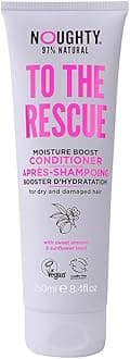 Noughty 97% Natural To The Rescue Moisture Boost Conditioner, to Gently Cleanse and Replenish Lost Moisture with Sweet Almond and Sunflower Seed, Sulphate Free Vegan Haircare 250ml