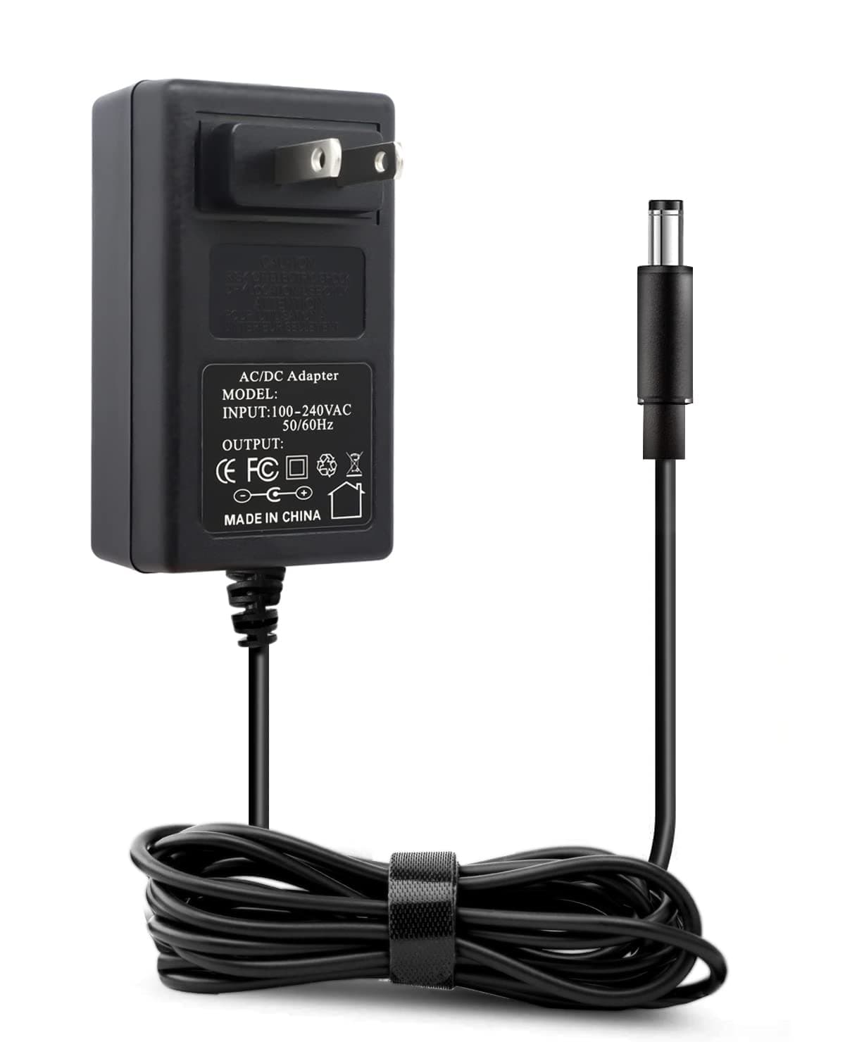 9V 2A AC Adapter, 6ft Cord, 5.5mm x 2.1mm & 2.5mm Barrel Jack, 100V-240V Input, 9V 2A Output, Advanced Safety Protections, Compatible with Routers, LED Strip Lights, Speakers & More