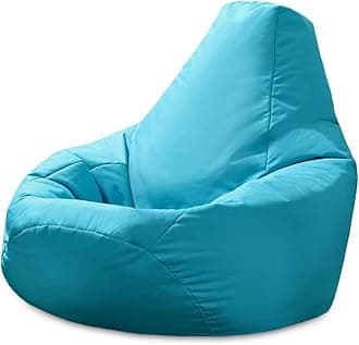 Beautiful Beanbags - Adult Highback Beanbag Chair - Large Water-Resistant for Indoor and Outdoor Use - Lounge or Gaming Chair - Manufactured in UK (Aqua)