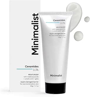 Minimalist 0.3% Ceramide Face Moisturizer For Barrier Repair & Deep Moisturization | Daily Repairing Face Moisturizing Cream | For Oily - Combination Skin | 50g