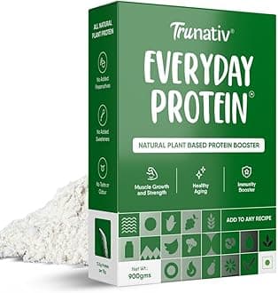 TruNativ Everyday Plant Protein | 13.5g Protein | Soy, Pea & Brown Rice Protein | Keto Friendly | Family Nutrition | Vegan | Cookable Protein | Cook-Bake-Blend | Add to your Daily Meals l 900g