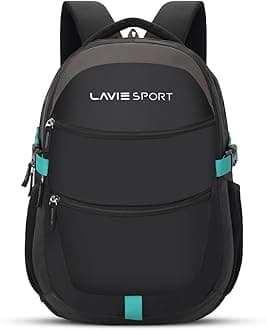 Lavie Sport 46cm Triumph 29L Laptop Backpack with Rain cover For Men & Women | Premium Backpack for Boys & Girls