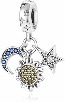 VALGACLS Mom Wife Daughter Love Heart Wedding Rings Charms 925 Sterling Silver Charms for Bracelets Necklace Valentine's Day Mother's Day Jewelry Charm for Women