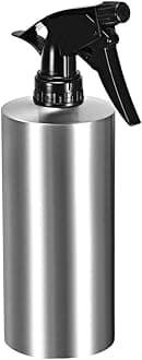 uxcell 18.5oz/550ml Spray Bottle 304 Stainless Steel with Fine Mist Sprayer, Empty Refillable Container for Kitchen Bathroom or Plants Water Sprayer