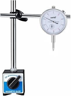 - KATSU Tools Metric Dial Test Indicator DTI Gauge 0-10mm with Magnetic Base 40111963