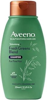 Aveeno Scalp Soothing Haircare Volumising Fresh Greens Shampoo for Fine Hair 354ml