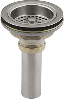 KOHLER K-8801-VS Duostrainer Sink Strainer with Tailpiece, Fits Most Standard Kicthen Sinks, Vibrant Stainless
