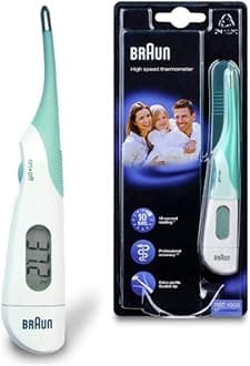 Braun PRT1000 High Speed Digital Thermometer | Sound Fever Alarm | 10 Sec Reading