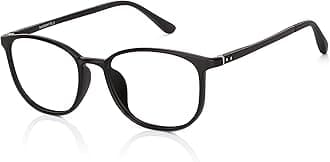 Zero Power Blue Cut Computer Glasses | Anti Glare, Lightweight & Blocks Harmful Rays | UV Protection Specs | Men & Women | Medium | LB E13528