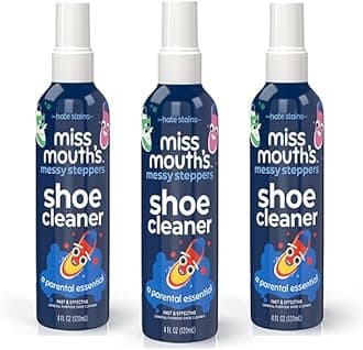 Miss Mouth's Messy Steppers Shoe Cleaner - Ready To Use Cleaner for Rubber, Canvas, Leather to Remove Dirt, Grass, Scuffs