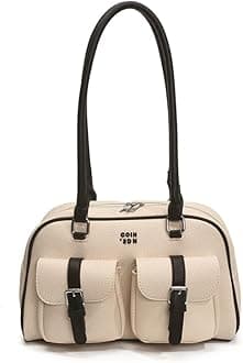 Shoulder Bag Retro Top Handle Bag Y2k 90s Multiple Pockets Designer Handbag Soft Trendy Underarm Purse