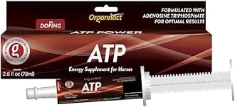 Organnact ATP Energy Supplement for Horses - 2.64 fl oz (78ml) - Boosts Explosiveness & Speed - Non-Doping, Green Apple Flavor