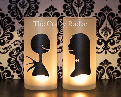 Jack and Sally Candle Holders