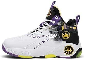 Mens Basketball Shoes, Youth Basketball Sneakers, Anti Slip Basketball Trainers Sports Shoes for Men Indoor and Outdoor