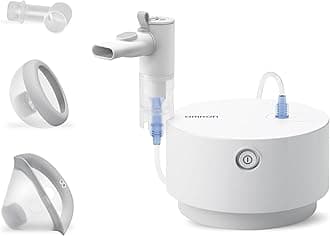 OMRON X105 Advanced All-in-One Compressor Nebuliser Machine for Both Adults and Kids, Compressor Mist Inhaler Machine for Treating Acute and Chronic Respiratory Conditions
