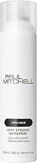Paul Mitchell Stay Strong Hairspray, Layerable Control + Humidity Resistance, For All Hair Types, 9 oz