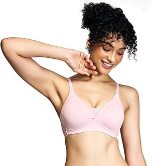 NYKD Women's Cotton Lightly Padded Seamless Wire Free Everyday T-Shirt Bra for Women Daily Use Wireless, 3/4th Coverage - Bra, NYB003, Black, 32B, 1N