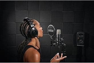 RODE Microphones NT1 Signature Series Large Diaphragm Condenser Microphone Black NT1SIGNATUREBLACK