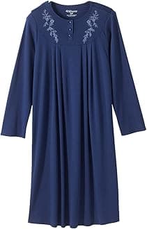 Silvert's Adaptive Clothing & FootwearSilverts Open-Back Hospital Gowns for Women – Comfortable, Dignified, Easy Dressing for Seniors & Patients - Embroidered