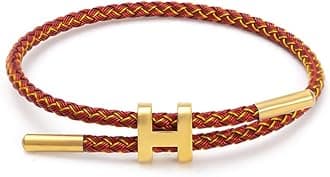 Bracelets Fashion for Women Adjustable Bracelet, Gold-plated Buckle Design Titanium Steel Wire Rope Jewelry