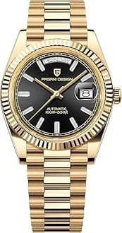 Pagani Design 1752 DD36 Luxury Men's Automatic Mechanical Watch, Sapphire Glass, Day Date Watch, Seagull Caliber ST16, 100m Water Resistant