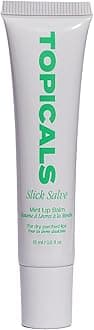Topicals Slick Salve Mint Glossy Lip Balm | Soothes Discomfort, Strengthens Barrier and Provides Lasting Hydration & Relief | Vegan, Paraben-Free Formula with Hyaluronic Acid and Ceramides (0.5 Fl Oz)