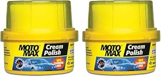 Cream Polish (60 gm),Pack of 2, with Carnuba Wax|Clean Polish Shine Cars, Bike, Motorcycle| Long term Protection from pollutant, rain water repellant |Shine painted, plastic and metal surfaces
