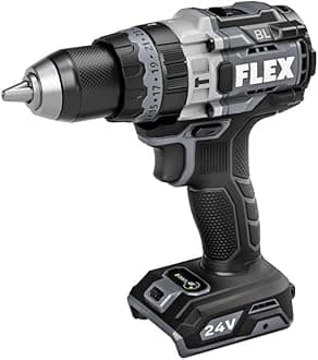 FLEX 24V Brushless Cordless 1/2-Inch 1,400 In-Lbs Torque 2-Speed Hammer Drill Turbo Mode Tool Only, Battery and Charger Not Included - FX1271T-Z