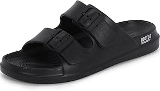 Men's Classic Cushion Sliders/Slippers With Adjustable Buckle Strap For Adult|Comfortable & Lightweight|Stylish & Anti-Skid|Waterproof & Everyday Flip Flops For Gents & Boys D-505