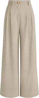 AUTOMET womens AUTOMET Wide Leg Dress Pants Modern