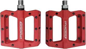 UPANBIKE Bike Pedals 3 Sealed Bearing Pedals 9/16" Spindle Nylon Fiber (Polyamide) Flat Platform for MTB Mountain Bike Road Bicycle