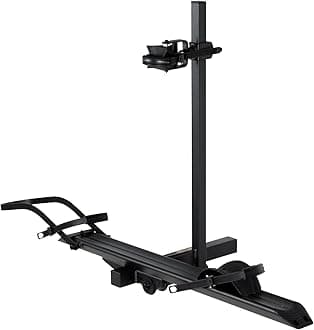 100LBS. Capacity Aluminum 1-Ebike Rack for Bicycles and Electric Bikes, fits Car SUV Van RV and Trailer with 2" Receiver