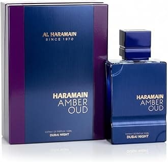 Al Haramain Amber Oud Dubai Night Edition Extrait De Parfum, 100ml – Unisex Amber Woody Saffron Oud Eau de Parfum