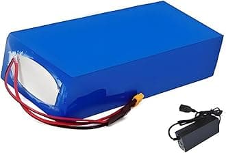 72V 30Ah 20S4P E-Bike Lithium Ion Battery Pack with Charger Built-in BMS Protection Ideal for 200-1600W Electric Bicycle Motor (T)