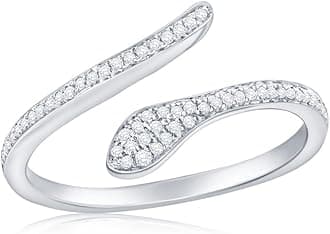 Beaux Bijoux Real Diamond Rings for Women in Sterling Silver - Engagement, Promise Anniversary, Genuine Fine Diamond Rings in Multiple Shapes and Styles